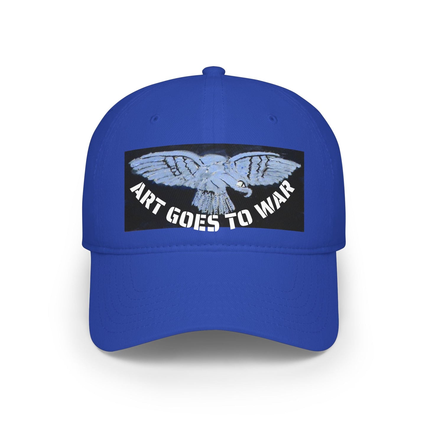Vintage Blue Eagle Low Profile Baseball Cap — Retro Bird Graphic Dad Hat - Art goes to War