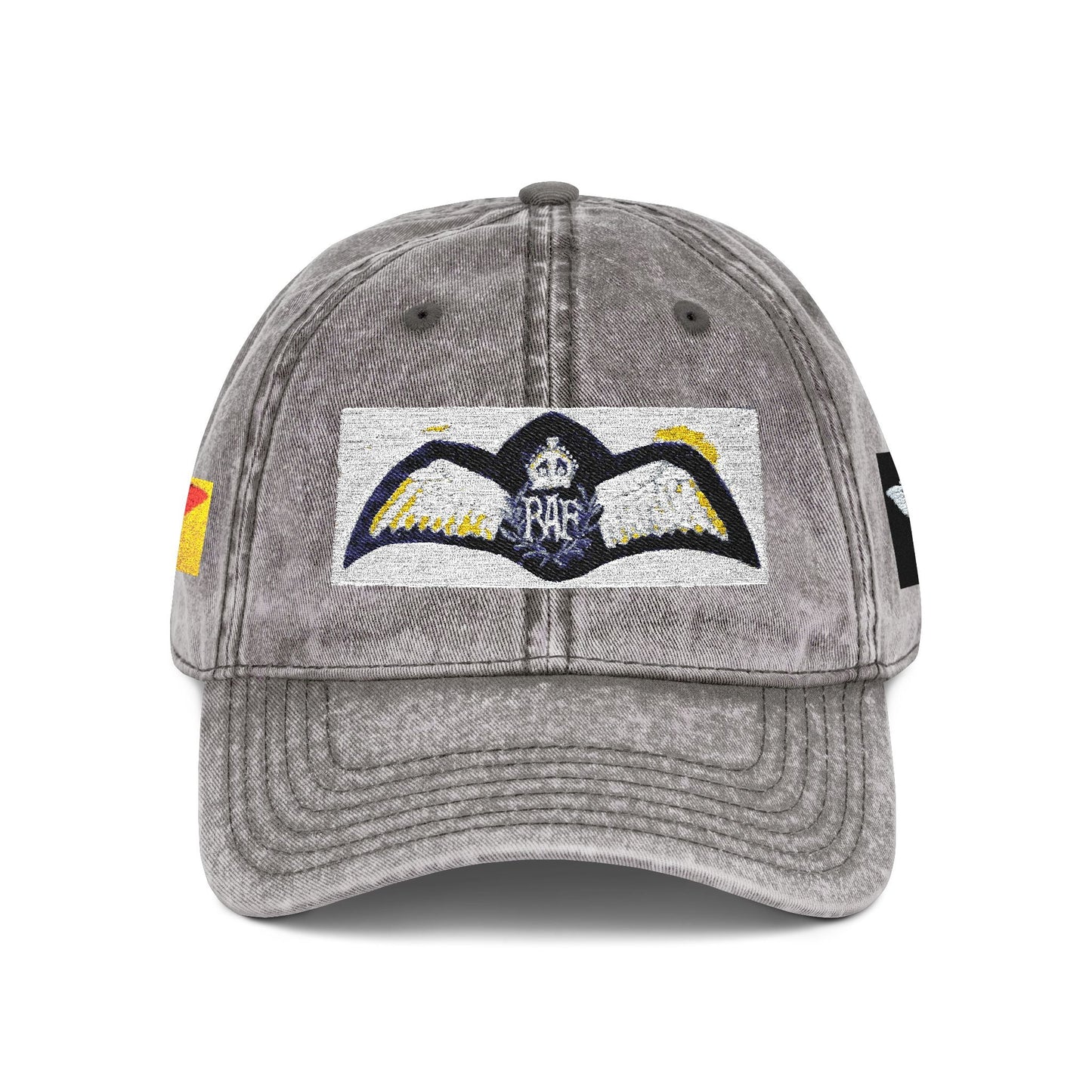 Vintage Embroidered Baseball Cap — Retro World War Two Royal Air Force Pilot Brevet Patch - Art goes to War