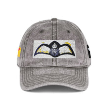 Vintage Embroidered Baseball Cap — Retro World War Two Royal Air Force Pilot Brevet Patch — product photograph