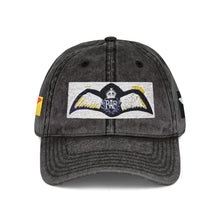 Vintage Embroidered Baseball Cap — Retro World War Two Royal Air Force Pilot Brevet Patch — product photograph