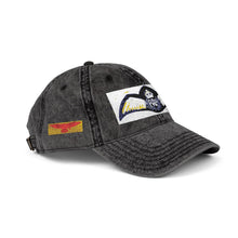 Vintage Embroidered Baseball Cap — Retro World War Two Royal Air Force Pilot Brevet Patch — product photograph